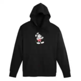 Mickey mouse genuine mousewear pullover hoodie for adults – black