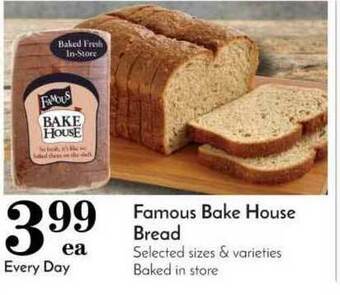 Pavilions Famous Bake House Bread offer