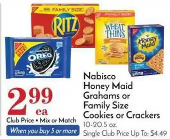 Pavilions Nabisco Honey Maid Grahams Or Family Size Cookies Or Crackers offer