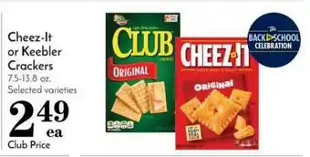 Pavilions Cheez-it Or Keebler Crackers 7.5-13.8 Oz. offer