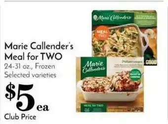 Pavilions Marie Callender's Meal For Two offer