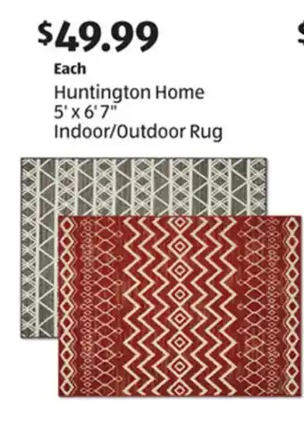 Aldi Hungtington Home 5'x6x7" Indoor/Outdoor Rug offer