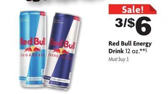 Family Dollar Red bull energy drink offer