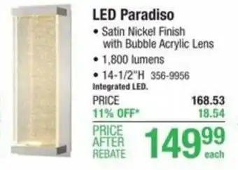 Menards LED Paradiso offer