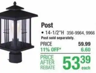 Menards Post offer