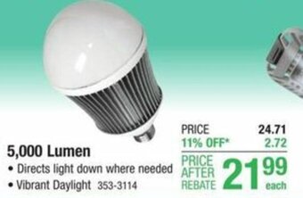 Menards 5,000 Lumen offer