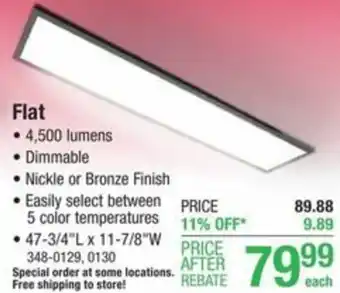 Menards Flat offer