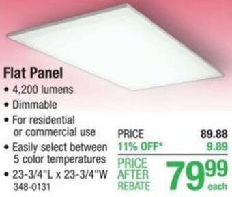 Menards Flat Panel offer
