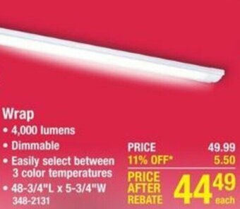 Menards Wrap offer