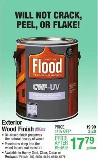 Menards Exterior Wood Finish offer