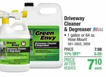 Menards Driveway Cleaner & Degreaser offer