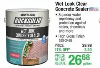 Menards Wet Look Clear Concrete Sealer offer