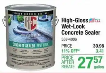 Menards High-Gloss Wet-Look Concrete Sealer offer