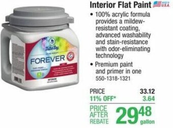Menards Interior Flat Paint offer