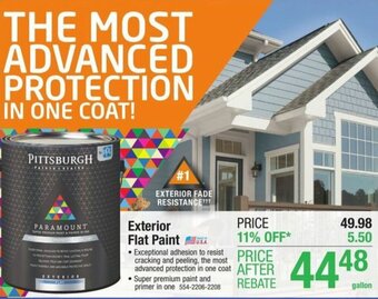 Menards Exterior Flat Paint offer
