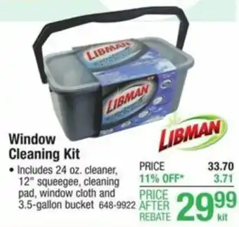 Menards Window Cleaning Kit offer