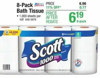 Menards 8-Pack Bath Tissue offer