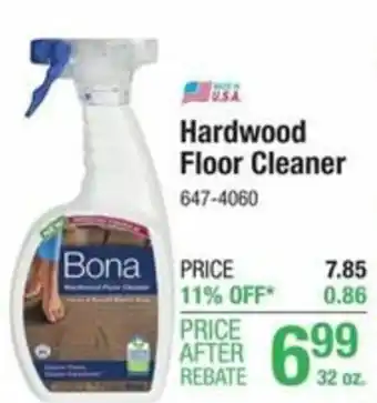 Menards Hardwood Floor Cleaner offer