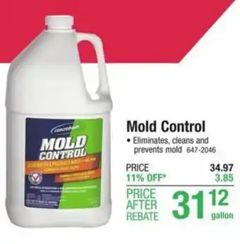 Menards Mold Control offer