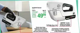 Menards Handheld Sprayer offer