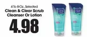 Clean & Clear Scrub Cleanser Or Lotion