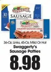 Food King Swaggerty's Sausage Patties 36 oz offer