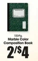 Food King Marble Color Composition Book offer