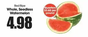 Whole,Seedless Watermelon