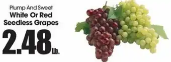 Food King White Or Red Seedless Grapes offer