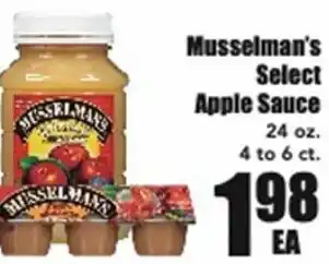 Musselman's Select Apple Sauce 24 oz