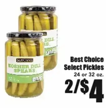 Warehouse Market Best Choice Select Pickles 24 or 32 oz offer