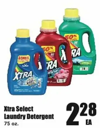Warehouse Market Xtra Select Laundry Detergent 75 oz offer