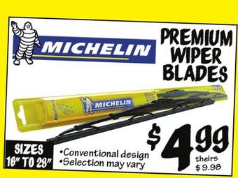 Ollie's Michelin premium wiper blades offer
