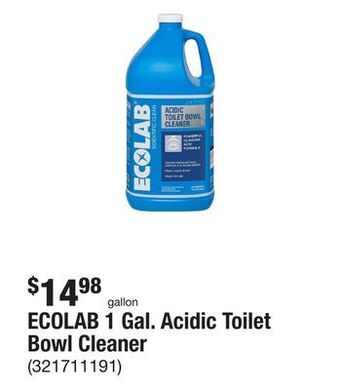 The Home Depot Ecolab 1 gal. acidic toilet bowl cleaner offer