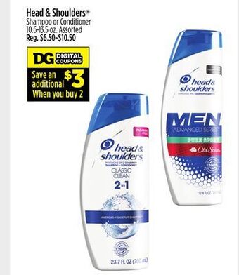 Dollar General Head & shoulders® shampoo or conditioner offer