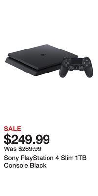 Game Stop Sony playstation 4 slim 1tb console black offer