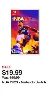 Game Stop Nba 2k23 - nintendo switch offer