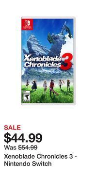Game Stop Xenoblade chronicles 3 - nintendo switch offer