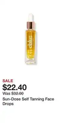Ulta Beauty Sun-dose self tanning face drops offer