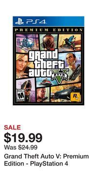 Game Stop Grand theft auto v: premium edition - playstation 4 offer