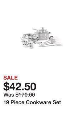 Belk 19 piece cookware set offer