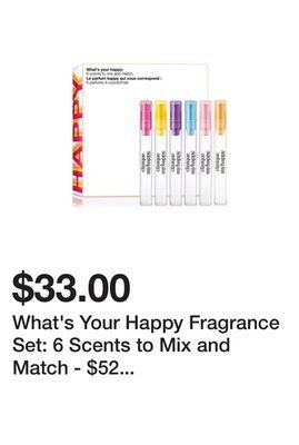 Belk What's your happy fragrance set: 6 scents to mix and match - $52 value! offer