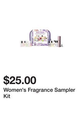 Belk Women's fragrance sampler kit offer