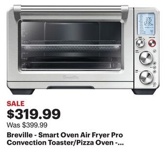 Best Buy Breville - smart oven air fryer pro convection toaster/pizza oven - stainless steel offer