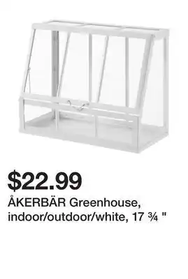 Ikea Åkerbär greenhouse, indoor/outdoor/white, 17 ¾ offer