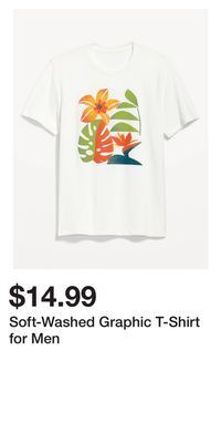 Old Navy Soft-washed graphic t-shirt for men offer