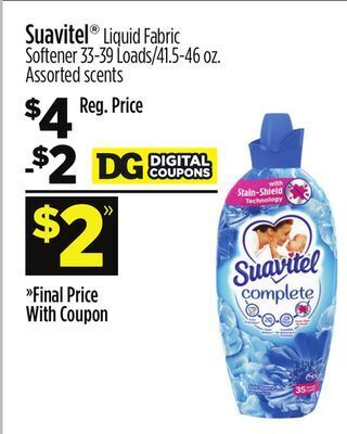Dollar General Suavitel® liquid fabric softener offer