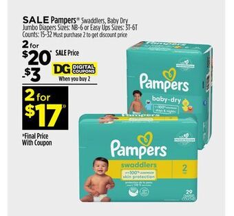 Dollar General Pampers® offer