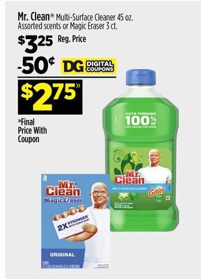 Dollar General Mr. clean® offer