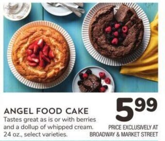 Albertsons Angel Food Cake offer